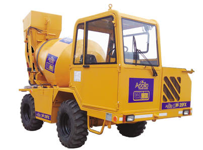 self loading concrete mixer