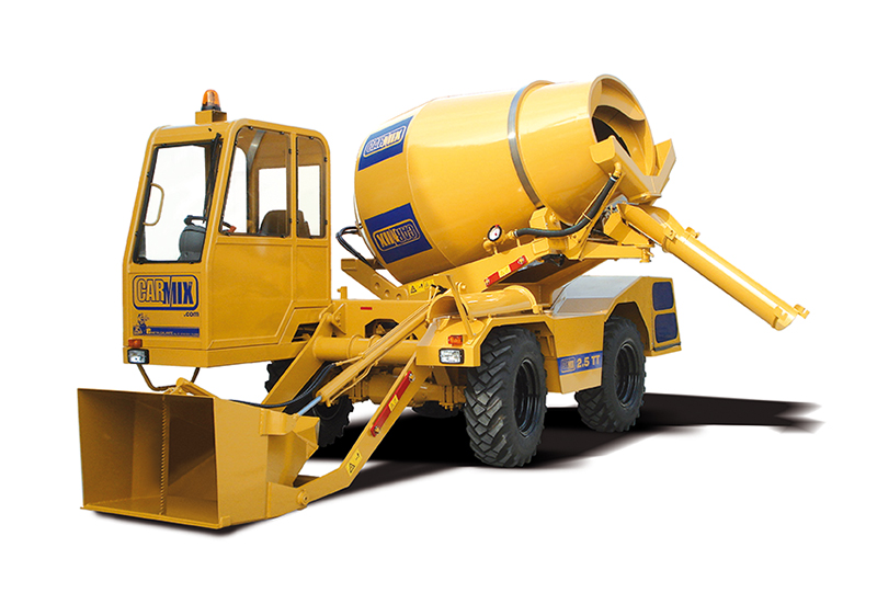 Self-Loading Concrete Mixers India & Italy, Carmix Dumper D6