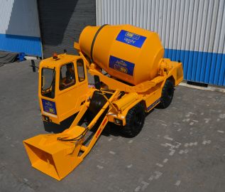 Self-Loading Concrete Mixer