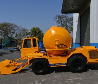 Self-Loading Concrete Mixer