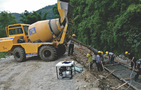 best concrete mixer for drainage construction